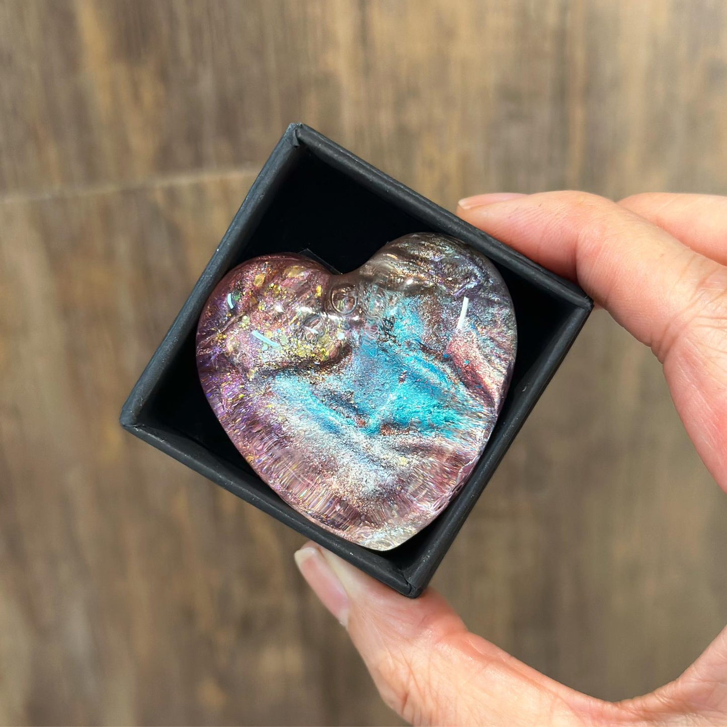 Amino Acid Heart Shape Aroma Crystal Clear Soap 氨基酸愛心極光水晶皂